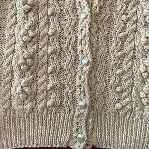 Sold Jantzen Silk Blend Knit Cardigan Vest Size Large - Picture 10 of 10